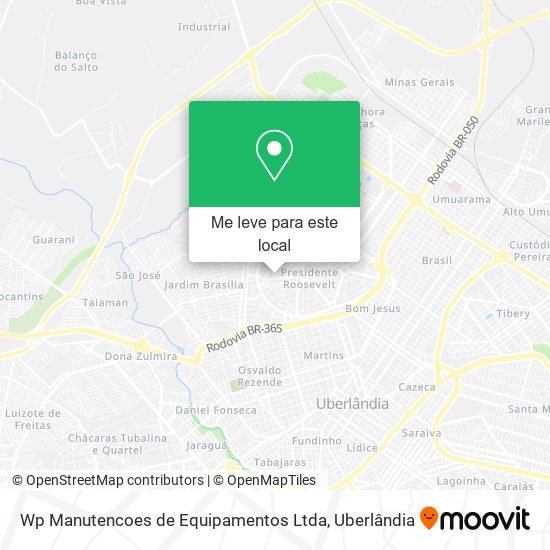 Wp Manutencoes de Equipamentos Ltda mapa