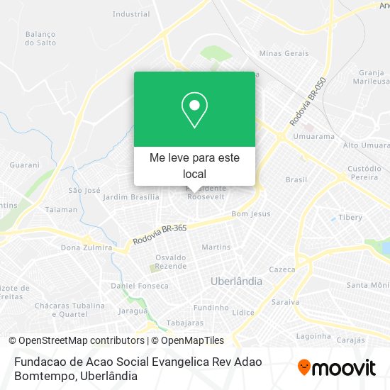 Fundacao de Acao Social Evangelica Rev Adao Bomtempo mapa