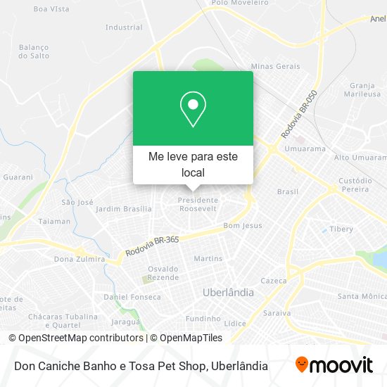 Don Caniche Banho e Tosa Pet Shop mapa