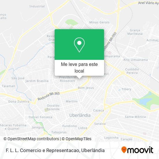 F. L. L. Comercio e Representacao mapa