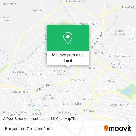 Burguer do Gu mapa