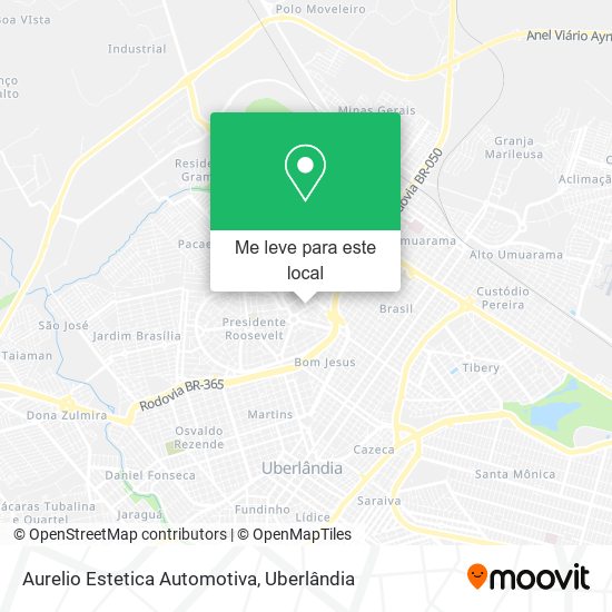 Aurelio Estetica Automotiva mapa