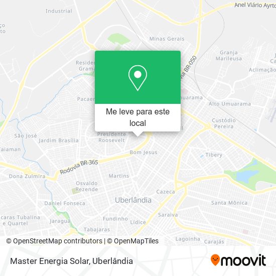 Master Energia Solar mapa