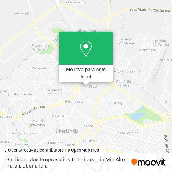 Sindicato dos Empresarios Lotericos Tria Min Alto Paran mapa