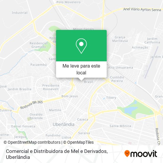 Comercial e Distribuidora de Mel e Derivados mapa