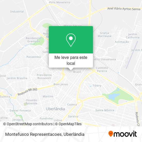 Montefusco Representacoes mapa