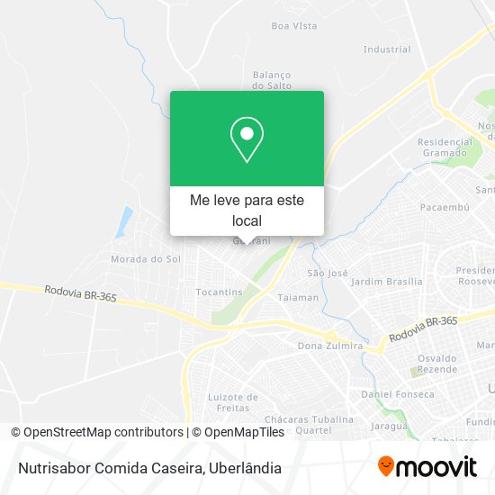 Nutrisabor Comida Caseira mapa