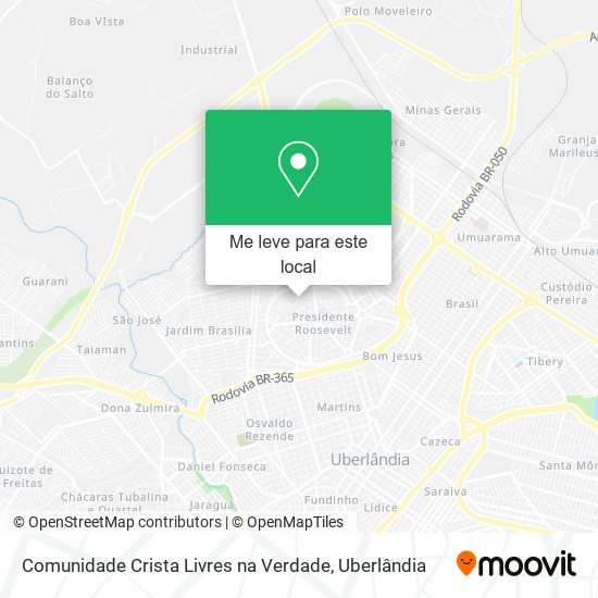 Comunidade Crista Livres na Verdade mapa