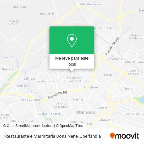 Restaurante e Marmitaria Dona Nene mapa