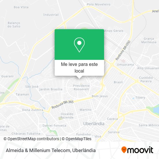 Almeida & Millenium Telecom mapa