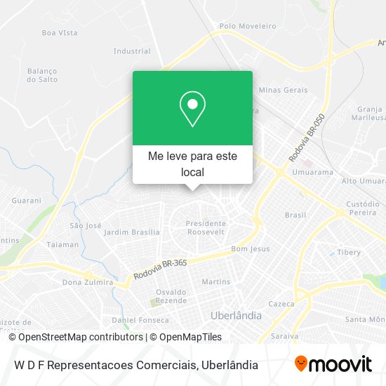 W D F Representacoes Comerciais mapa