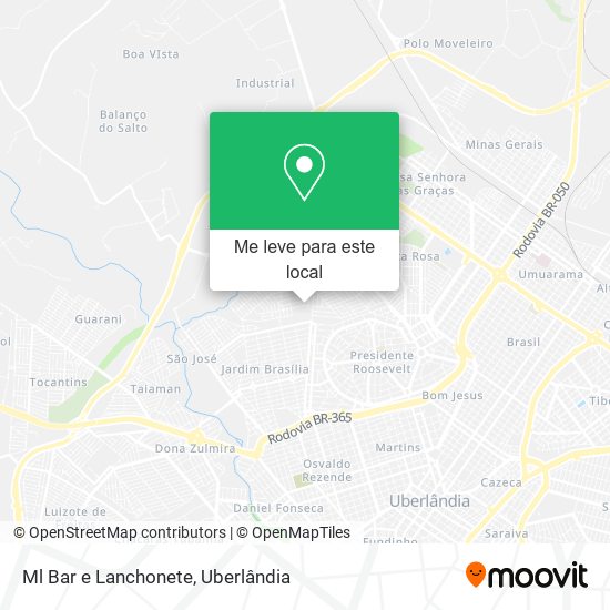 Ml Bar e Lanchonete mapa