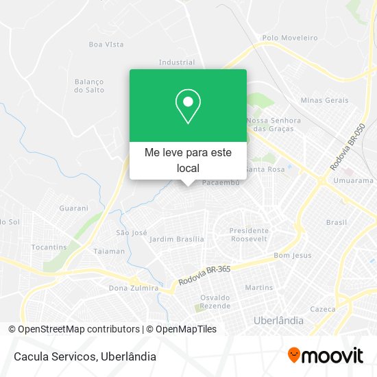 Cacula Servicos mapa