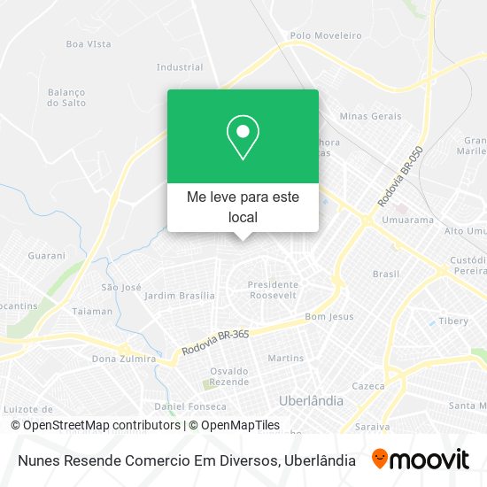 Nunes Resende Comercio Em Diversos mapa