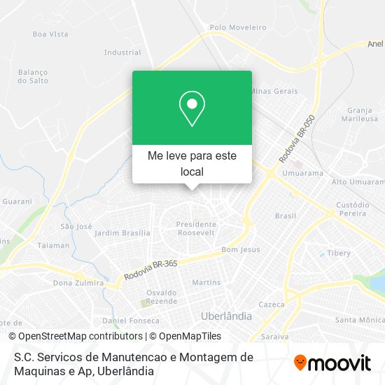 S.C. Servicos de Manutencao e Montagem de Maquinas e Ap mapa