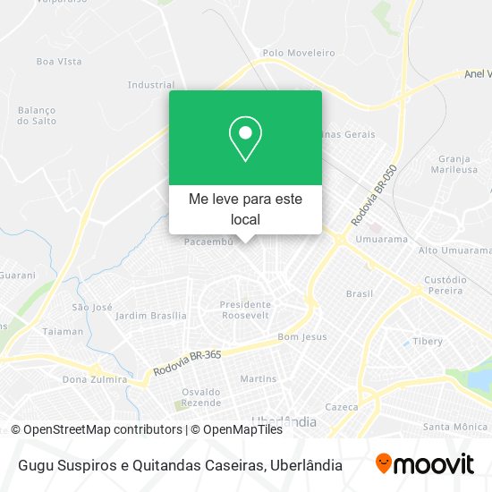 Gugu Suspiros e Quitandas Caseiras mapa