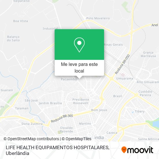 LIFE HEALTH EQUIPAMENTOS HOSPITALARES mapa
