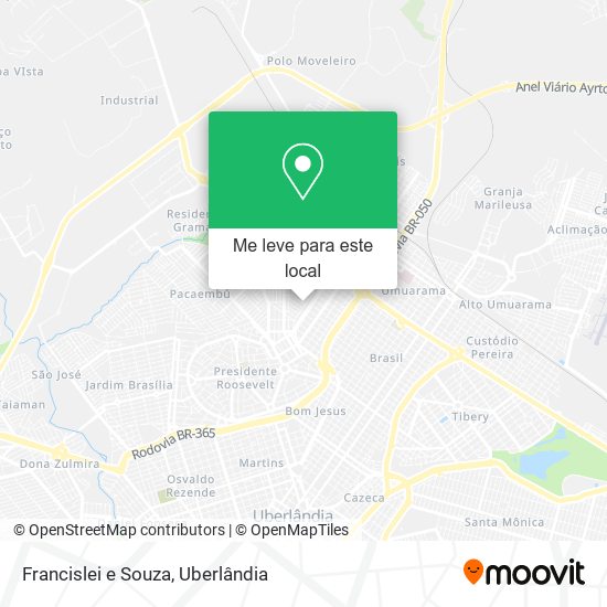 Francislei e Souza mapa