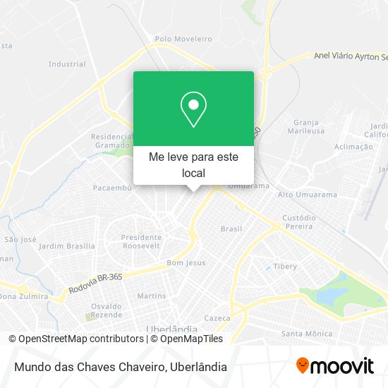 Mundo das Chaves Chaveiro mapa