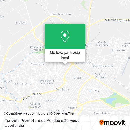 Toribate Promotora de Vendas e Servicos mapa