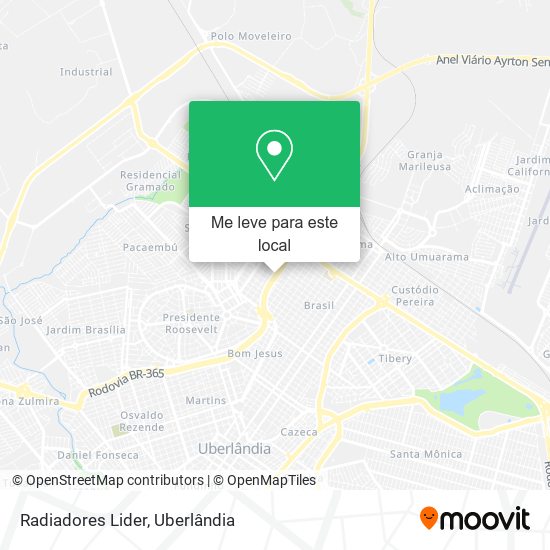 Radiadores Lider mapa