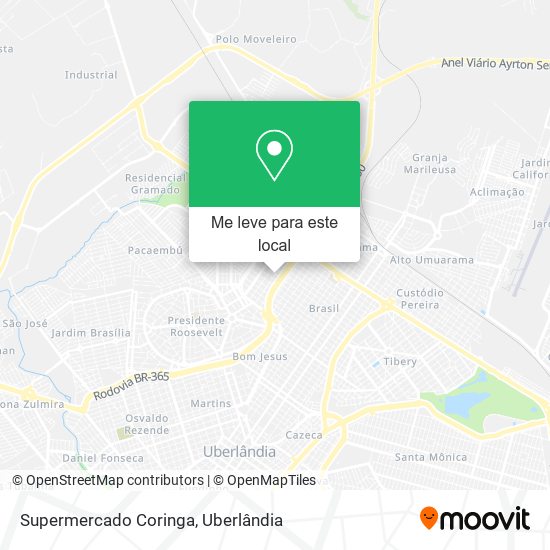 Supermercado Coringa mapa