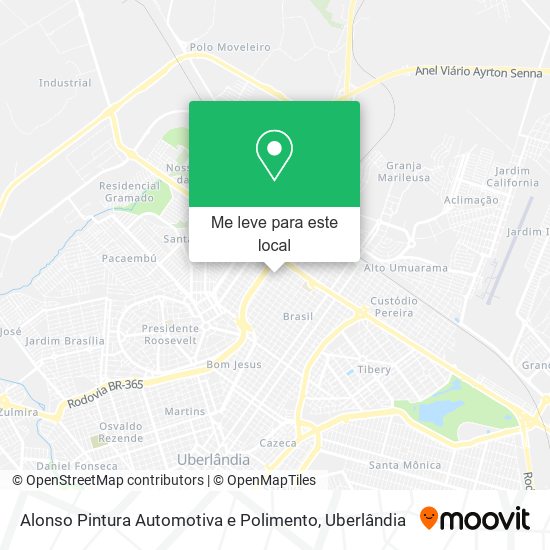 Alonso Pintura Automotiva e Polimento mapa