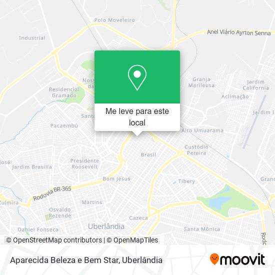 Aparecida Beleza e Bem Star mapa