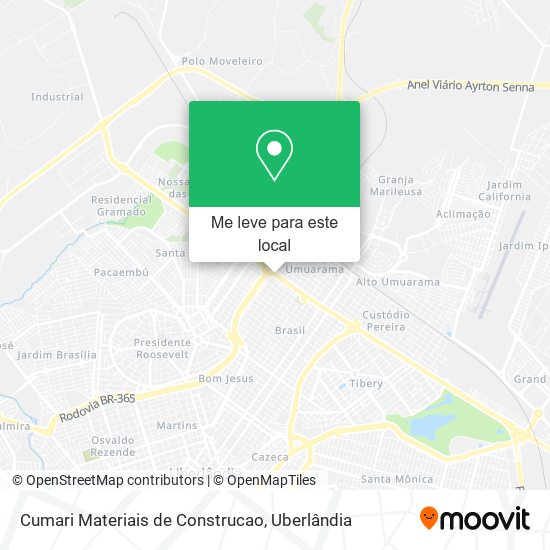 Cumari Materiais de Construcao mapa