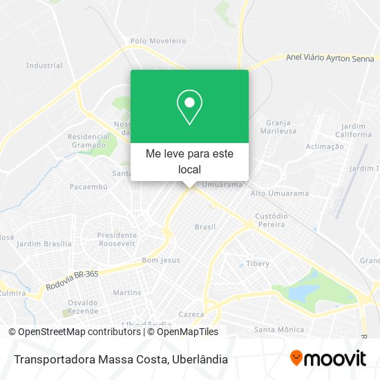 Transportadora Massa Costa mapa