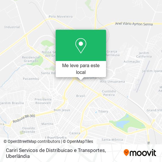 Cariri Servicos de Distribuicao e Transportes mapa