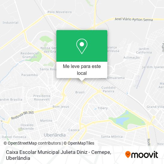 Caixa Escolar Municipal Julieta Diniz - Cemepe mapa