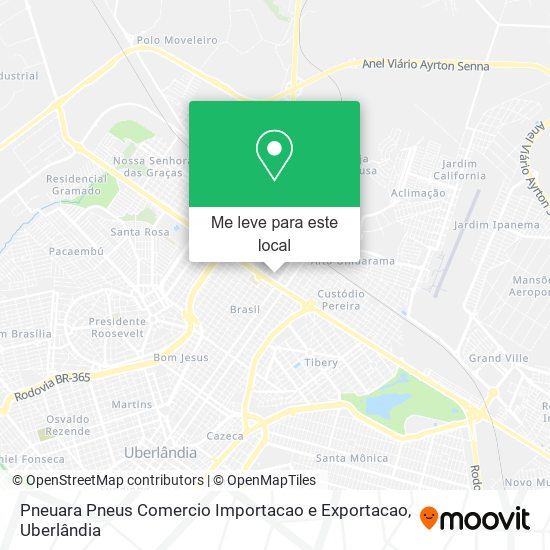 Pneuara Pneus Comercio Importacao e Exportacao mapa