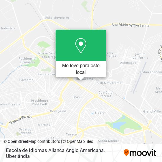 Escola de Idiomas Alianca Anglo Americana mapa