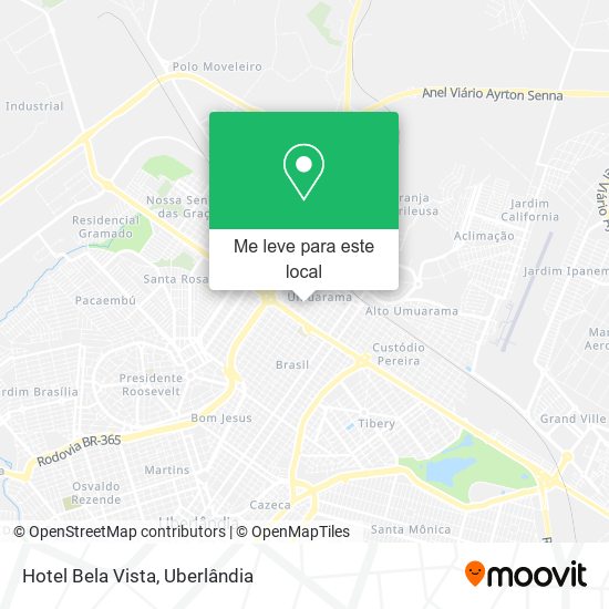 Hotel Bela Vista mapa
