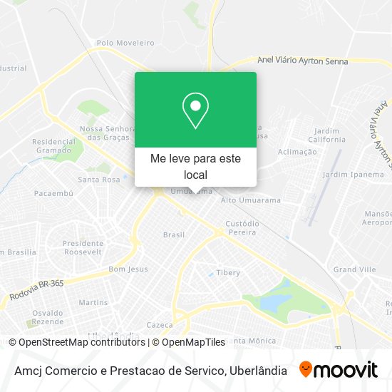 Amcj Comercio e Prestacao de Servico mapa