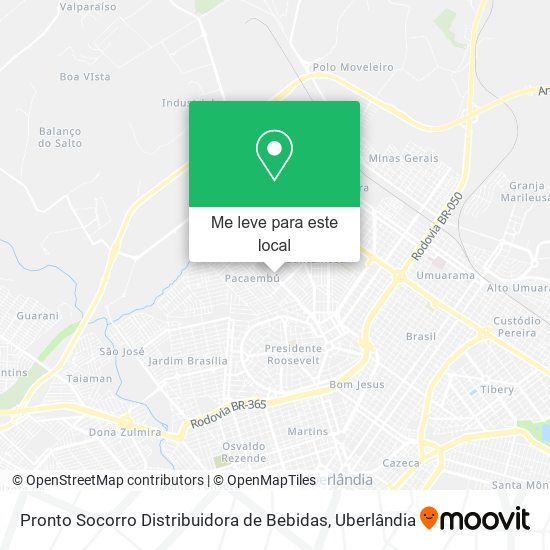 Pronto Socorro Distribuidora de Bebidas mapa