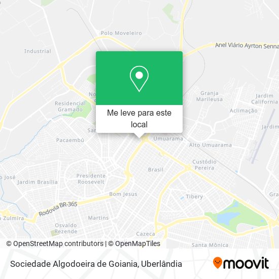 Sociedade Algodoeira de Goiania mapa