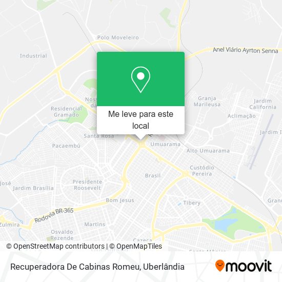 Recuperadora De Cabinas Romeu mapa