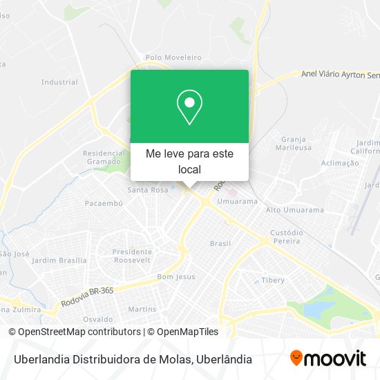 Uberlandia Distribuidora de Molas mapa