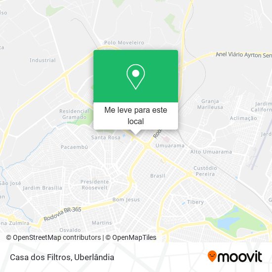 Casa dos Filtros mapa