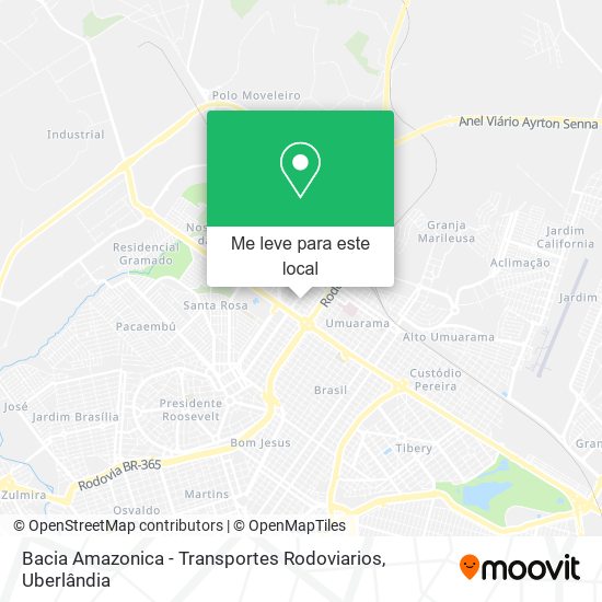 Bacia Amazonica - Transportes Rodoviarios mapa