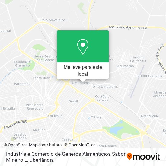 Industria e Comercio de Generos Alimenticios Sabor Mineiro L mapa