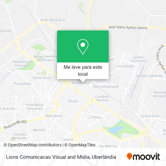 Lions Comunicacao Visual and Midia mapa