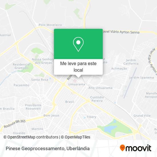 Pinese Geoprocessamento mapa