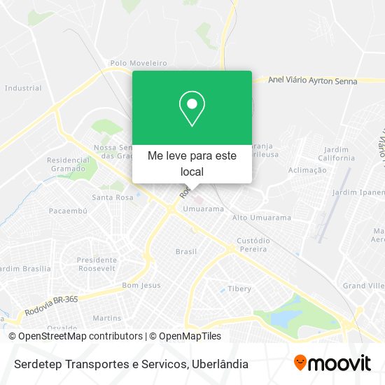 Serdetep Transportes e Servicos mapa