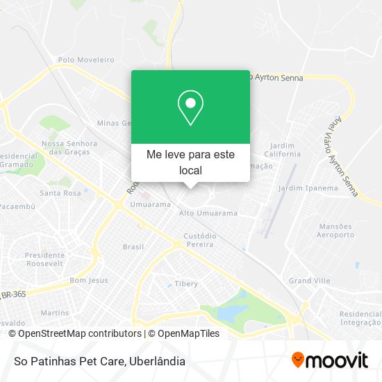 So Patinhas Pet Care mapa