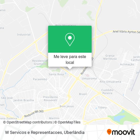 W Servicos e Representacoes mapa