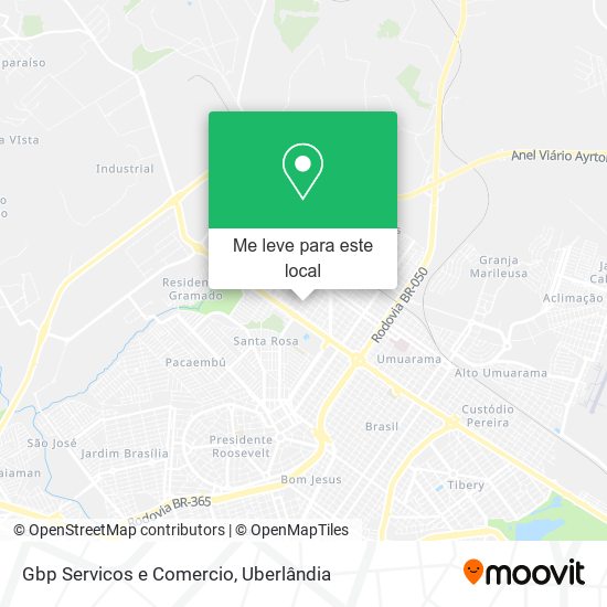 Gbp Servicos e Comercio mapa