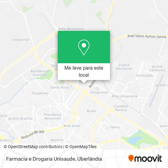 Farmacia e Drogaria Unisaude mapa